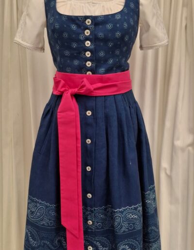Blaudruck Bordürenkleid Nr.1