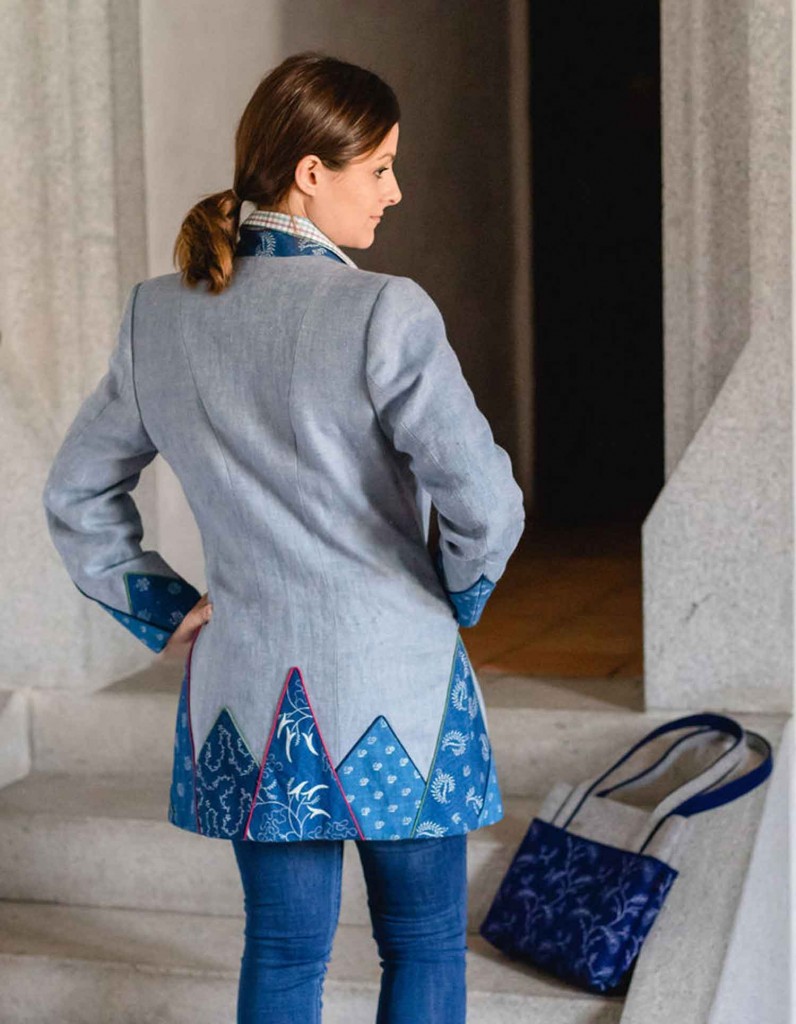 Blaudruck Trachten-Jacke