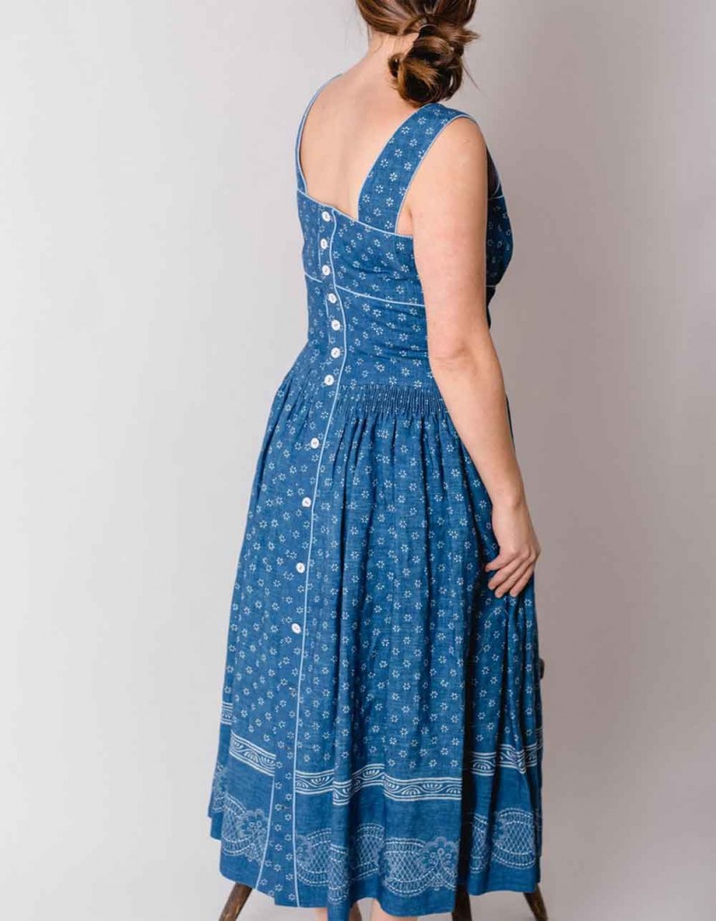 Blaudruck Trachtenkleid