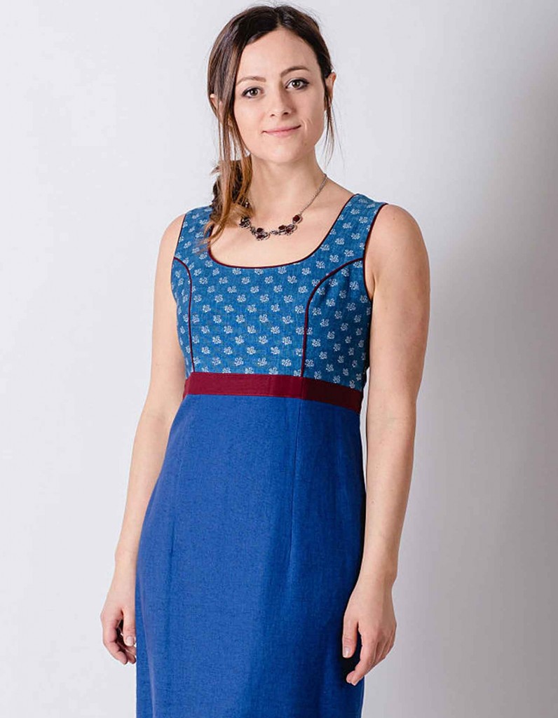 Blaudruck Trachtenkleid